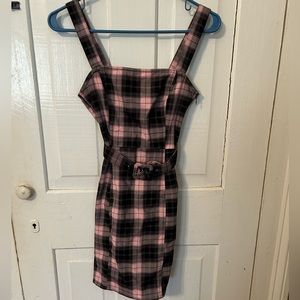 Pink Plaid Dress